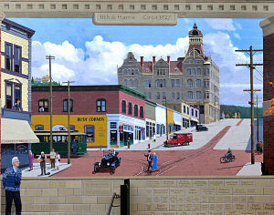 Artist Lanny LIttle originally created the mural